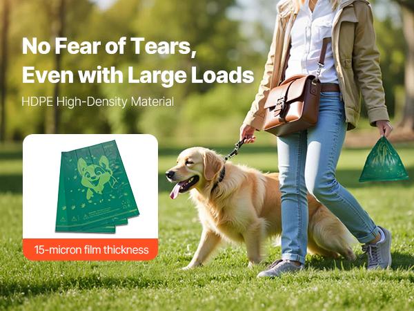 VEVOR Dog Poop Bags, 270 Counts 13x 9 in, Sturdy Thick Pet Waste Bags, Biodegradable HDPE Waste Bag Refill Rolls, Leak-Proof Unscented Trash Bag for Doggie Cat Pet, Dispenser Not Included
