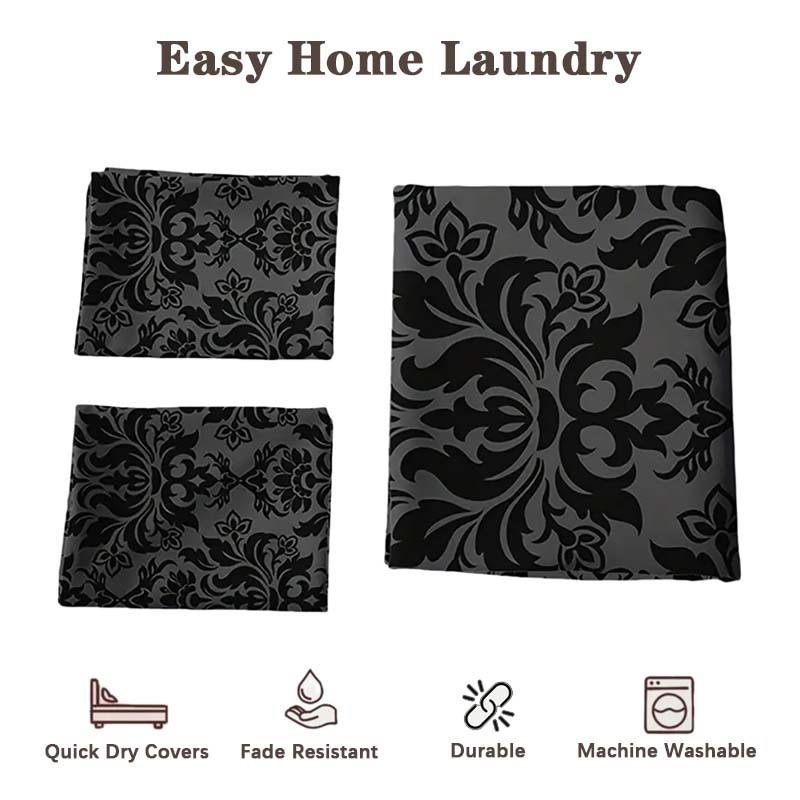 Baroque Printed Bedding Set, 1 Count Duvet Cover & 2 Counts Pillowcase without Filler, Soft Comfortable Bedding Set for Home Bedroom, Decorative Duvet Cover