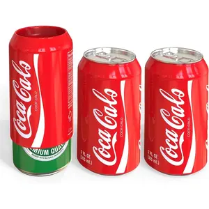 Silicone Can Covers that Look Like Soda - 3 Pack 12 oz (355ml), Reusable Soda Can Cover, Fun Kozies for Cans for Camping, Parties, Outdoor, Beach Accessories, Valentines Day Gifts for Him (Red)