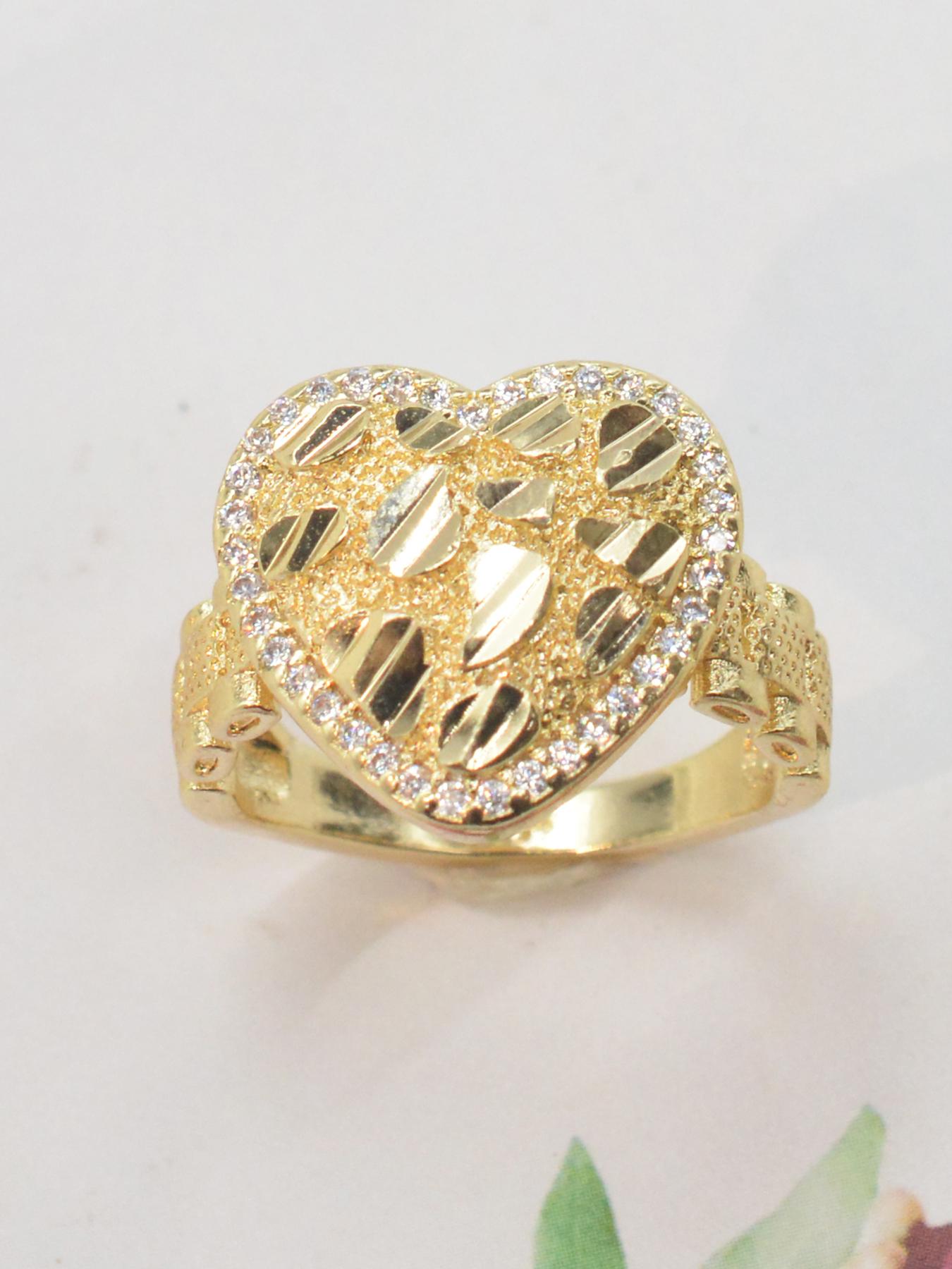 Stylish Elegant Asymmetrical Heart Shaped Women's Ring with Zircon Stone, Perfect for Daily Wear and Special Occasions, Ideal Gift for Valentine's Day, Mother's Day