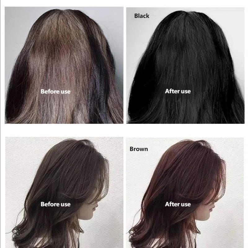 500ML Bubble Hair Dye Cream, Natural Gentle Formula, Effective Color Coverage, Long-Lasting Stain, Includes Tools, Home Use