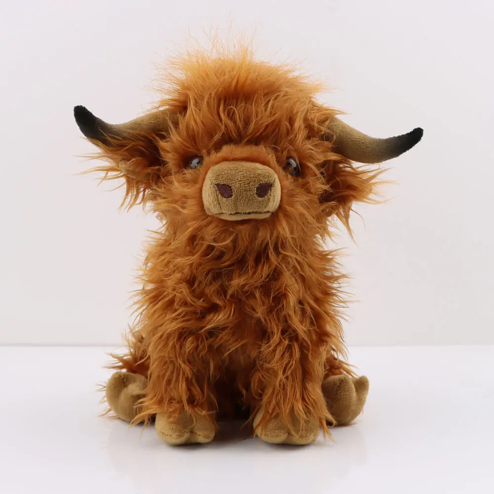 Scottish Highland Bull Plush Gift, Stuffed Animal Gifts, Cute Stuffies, Soft and Fluffy, Perfect for Hugging and Playing, Ideal for Kids, Home Decor, Collectors, Birthday Gifts