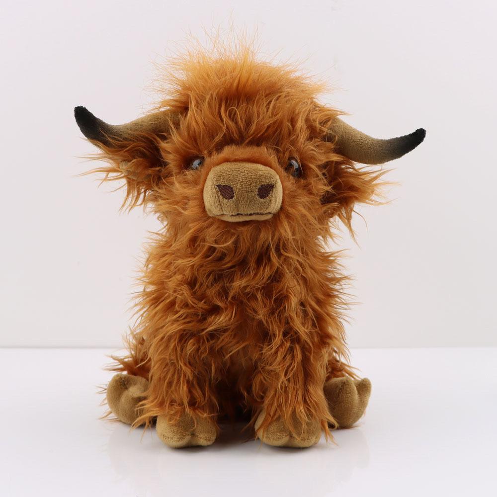 Scottish Highland Bull Plush Gift, Stuffed Animal Gifts, Cute Stuffies, Soft and Fluffy, Perfect for Hugging and Playing, Ideal for Kids, Home Decor, Collectors, Birthday Gifts