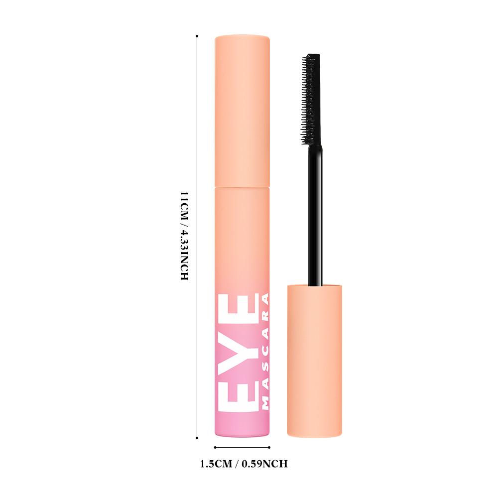 Waterproof Mascara, Long-Lasting Curling Mascara, Lengthening & Volumizing Black Mascara, Smudge-Proof No Clumping Formula with Fine-Tooth Comb Brush for Natural Lashes