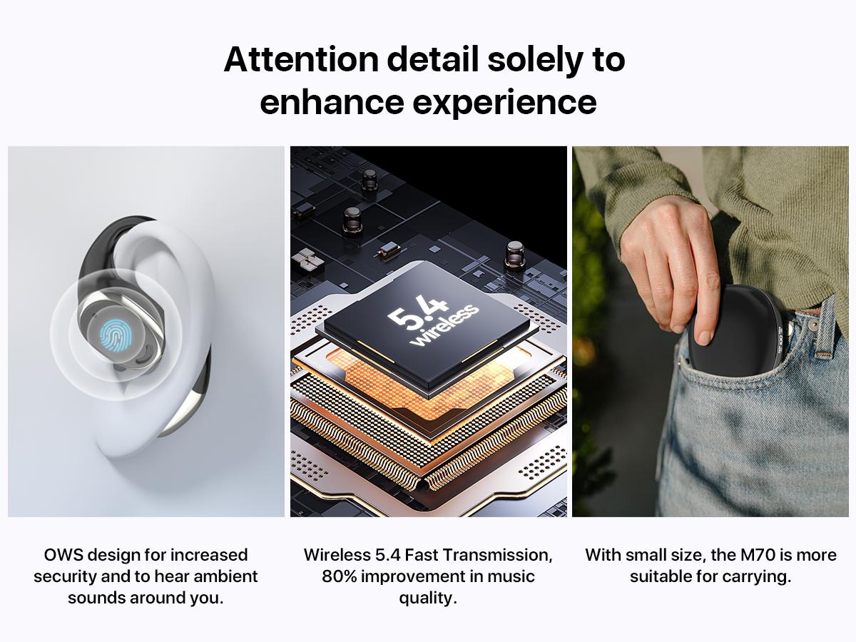 M70 Headphones with High-performance Technology, Connectivity Features, Multi-device Pairing Function, Sound Localization Feature, Clear and Crisp Sound Quality, Reliable Battery and Lightweight Fit