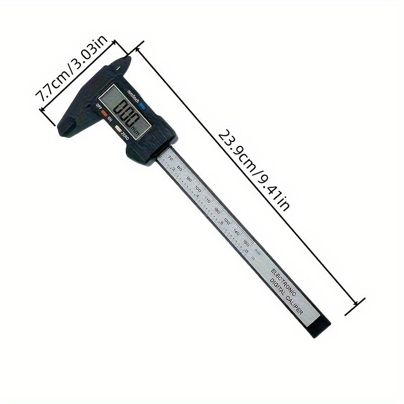 An electronic micrometer measuring tool with an LCD display, using a carbon fiber plastic vernier caliper, a battery-powered precision measuring instrument for furniture hardware parts - measuring range up to 150mm