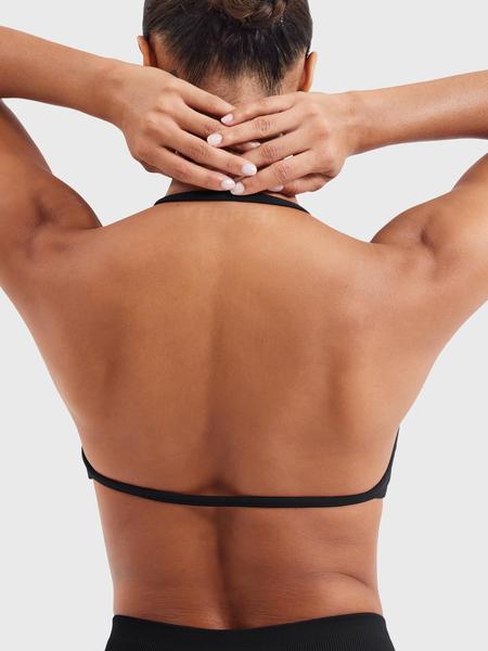 Women's Sexy Backless Sports Bra Set, High Elastic Nylon Fitness Bras, Comfortable Slimming Underwear, All Seasons Wear