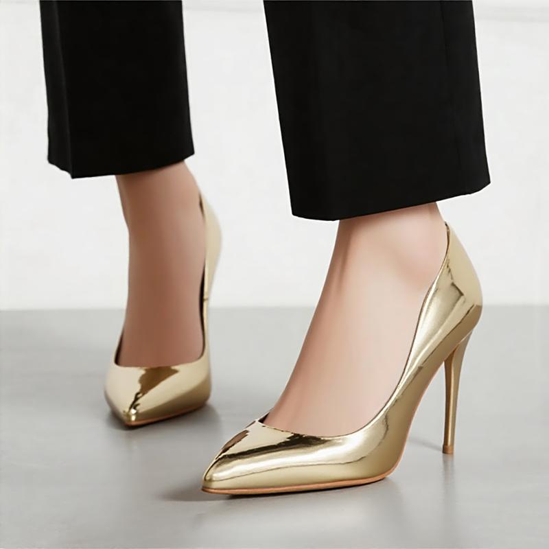 Women’s Pointed Toe Stiletto Heels - Finish Dress Pumps for Party & Office Wear how  to  walk  in  heels Footwear classy  shoes Women's Suede Pointed Toe Pumps