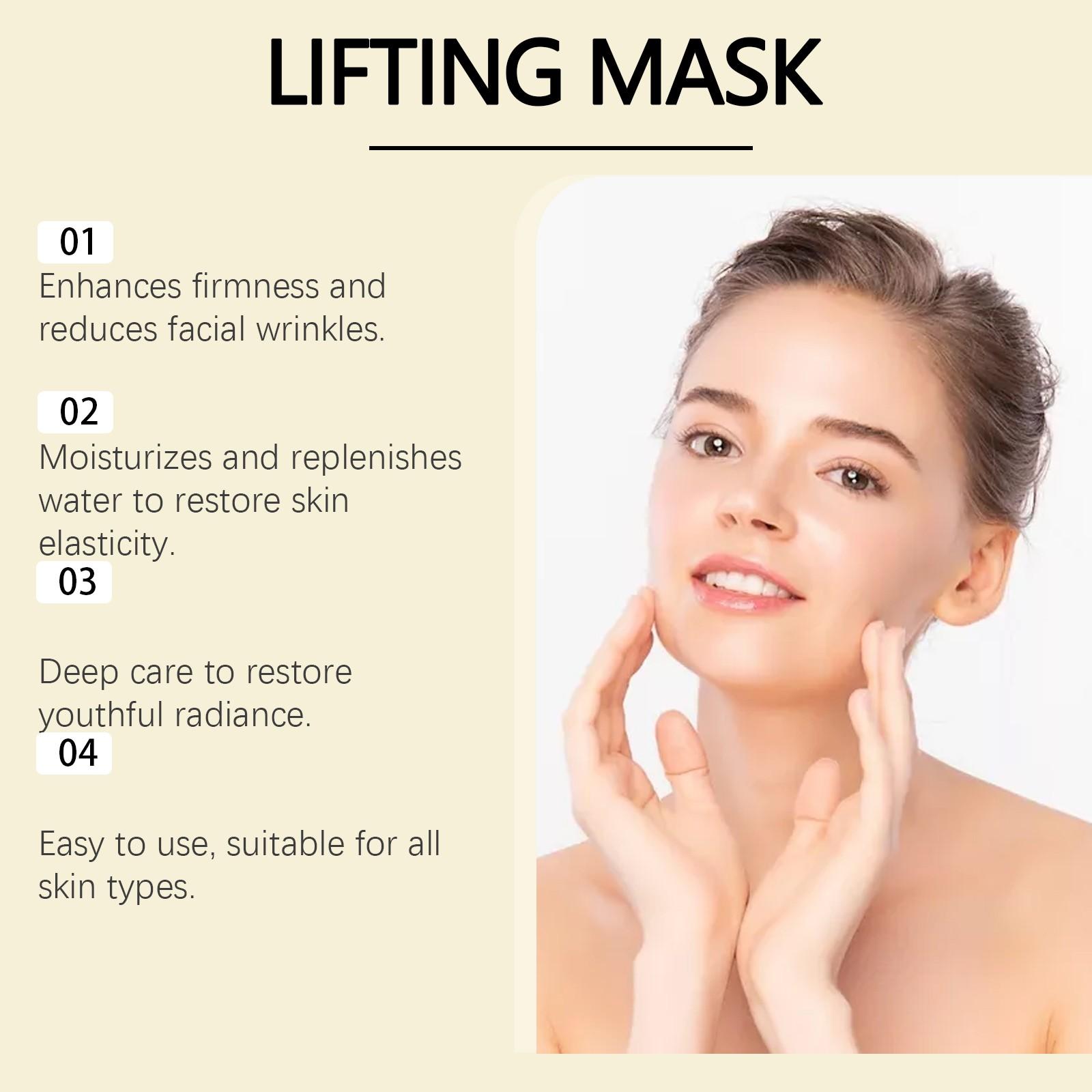 Collagen Retinol Neck & Chin Mask, 4 Counts/box Nourishing Neck & Chin Lifting Masks, Hydrating Skin Care Product for Women & Girls, Body Care, Neck Mask Firming Products