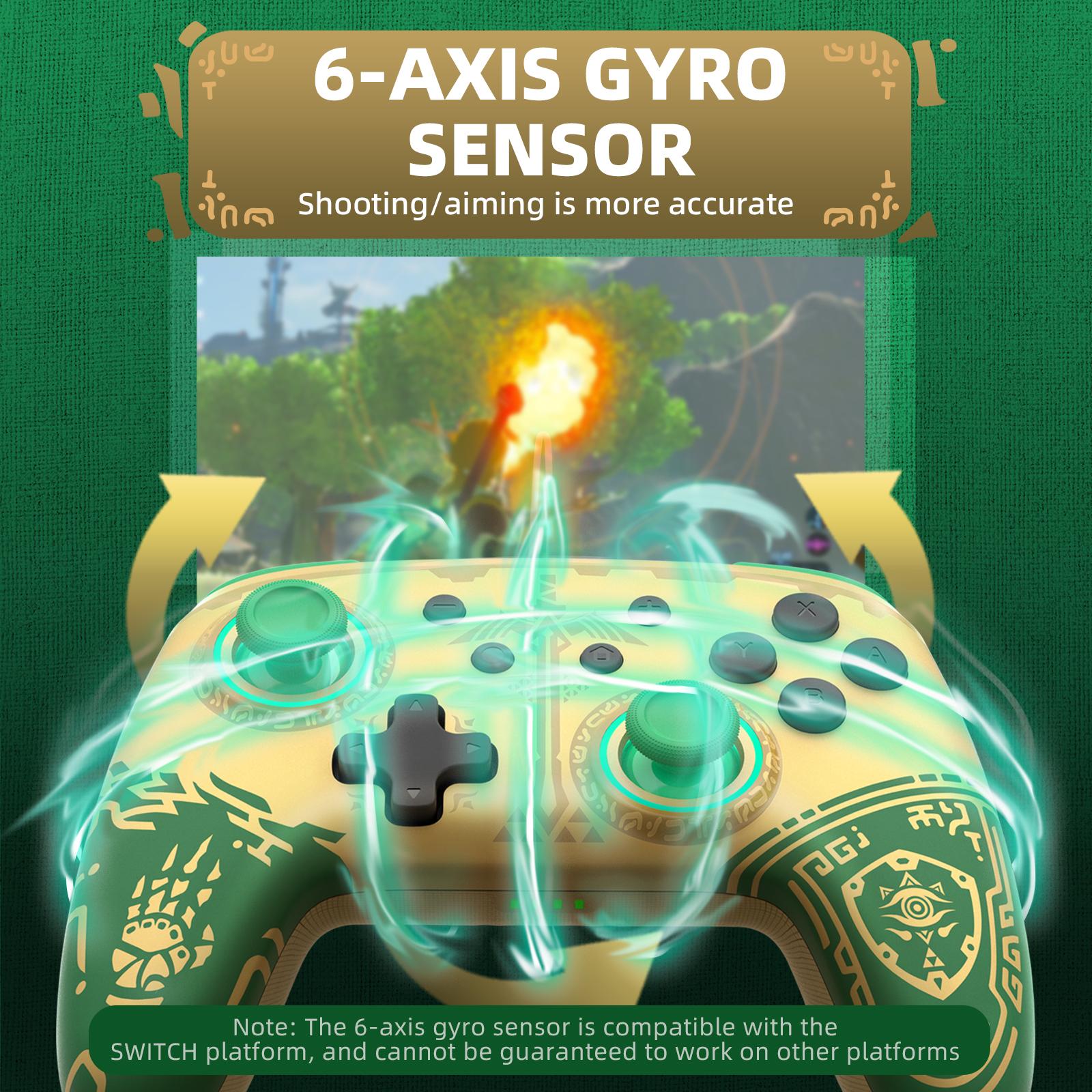 IINE Switch Controller, Wireless Switch Pro Controllers with Controller Storage Case, Switch Remote Gamepad with NFC, Turbo, Vibration, Wake Up and Motion Control Function