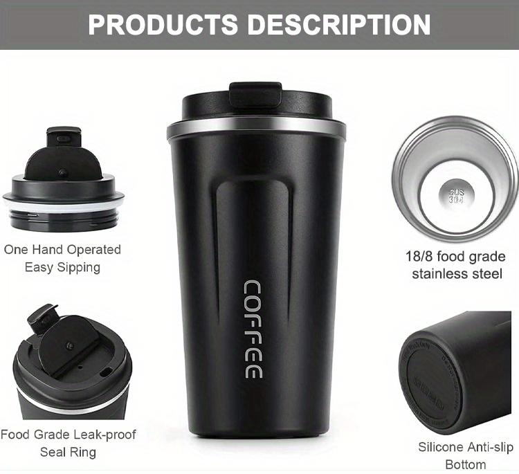 Smart 304 Stainless Steel Double Wall Vacuum Coffee Cup Digital Thermo Mug with Led Temperature Display