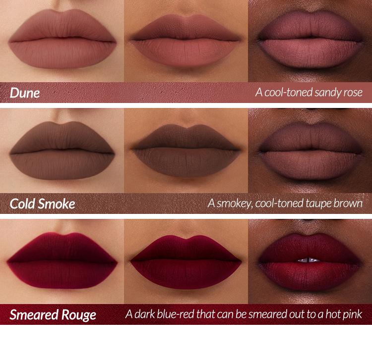 Kaleidos Cloud Lab Lip Clay - Gothic Shades | Velvety Matte, Lightweight & Long-Lasting, Rich & Buildable Color, Rave Makeup, Festival Makeup, Cosmetic Gift, Lipstick