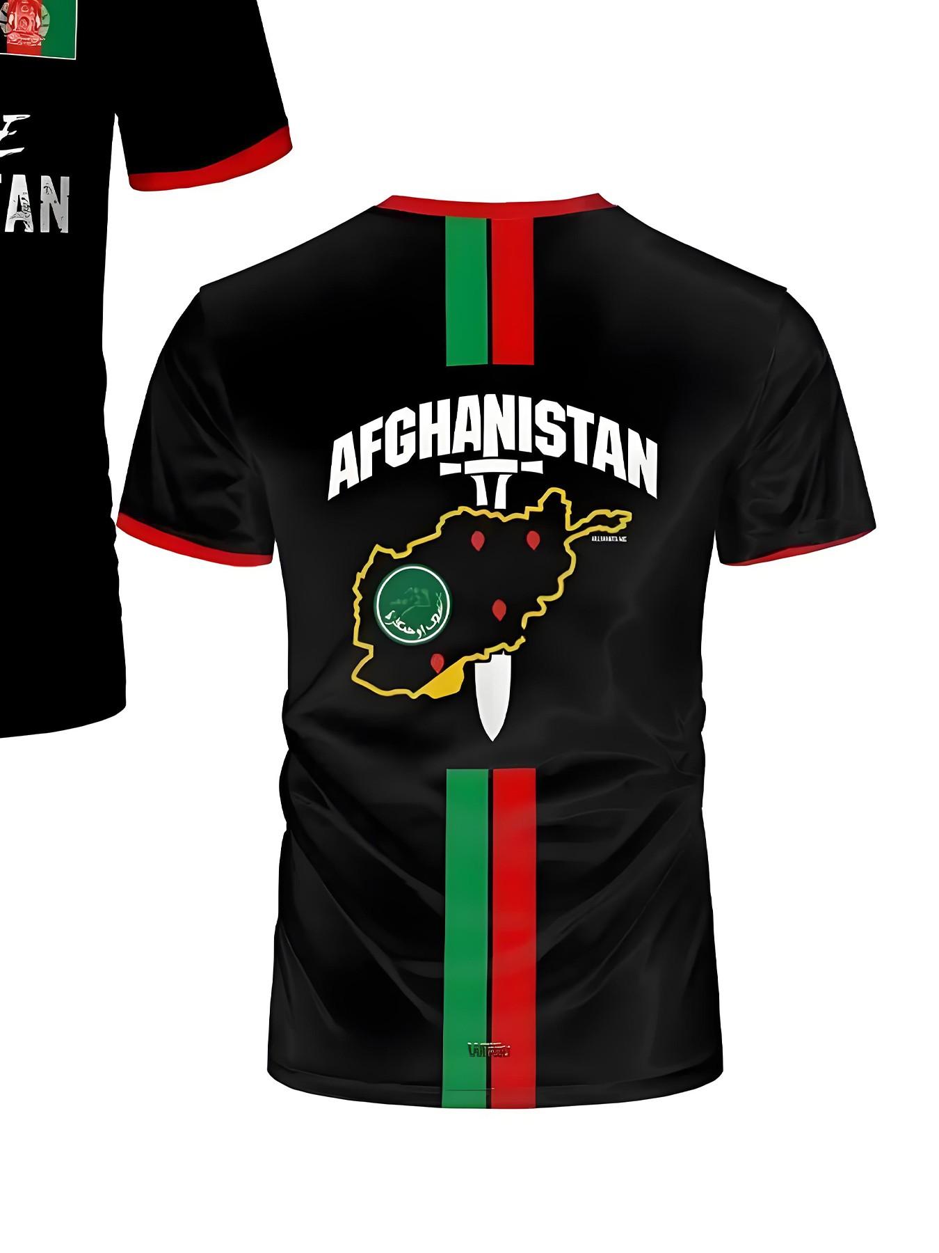 2026 New Afghanistan Football T-Shirt, Summer Unisex Afghan Jersey, Gift Wholesale, Soccer Training Wear, All Seasons Casual Fit