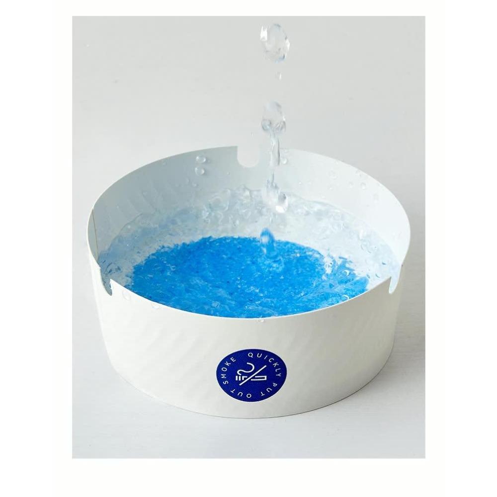 Pack of 25 - Disposable ashtrays, outdoor ashtrays, portable indoor windproof ashtrays