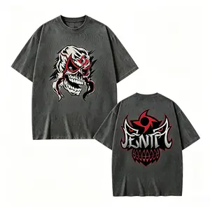 Penta Mask Inspired Graphic T-Shirt, Vintage Washed Wrestling Tee, Oversized Heavyweight Cotton Shirt for Men Women, Lucha Libre Style Graphic Tee, Y2K Streetwear Boxy Fit Sports Shirt, Gym Workout Casual Fashion Top, Festival Concert Outfit, Father's Day