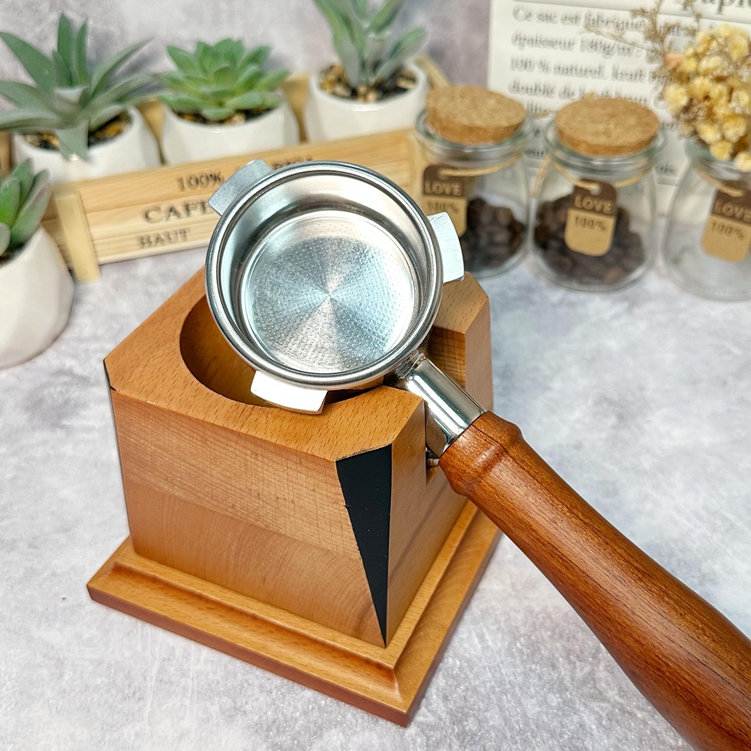 Bottomless Portafilter 54mm, Bottomless Coffee Naked Portafilter, with Stainless Steel portafilter and Wood Handle for Breville 8 Series and 54mm Breville Machines Bottomless Portafilter 54mm, Bottomless Coffee Naked Portafilter, with Stainless Steel portafilter and Wood Handle for Breville 8 Series and 54mm Breville Machines