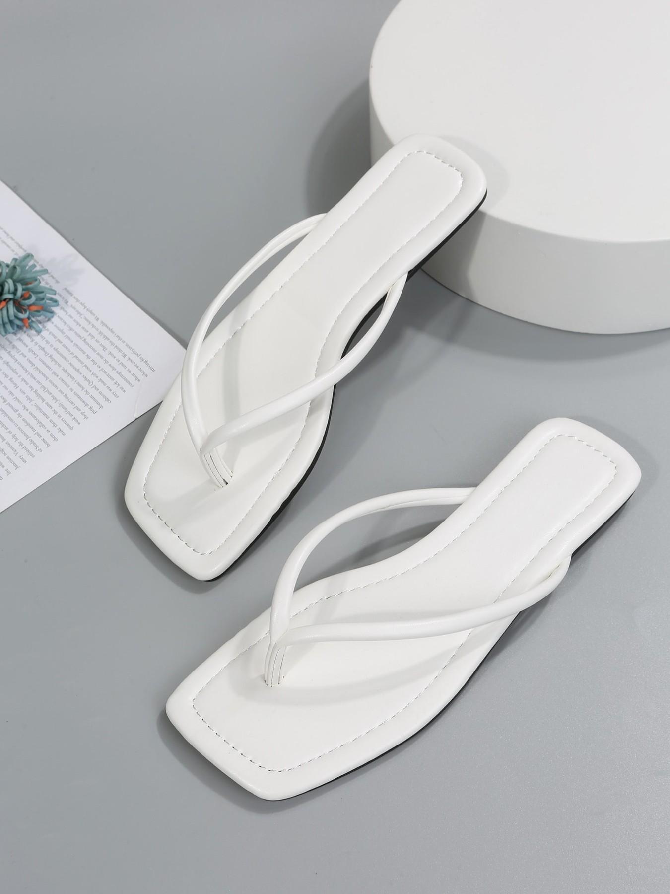 French Style Wedge Sandals Flip Flops for Women, Summer New Sweet Fairy Wind Versatile Beach Vacation Soft Sole Square Toe Design Flatform Heel Type Sandal Shoes Dating Party Daily Casual French Style Wedge Sandals Flip Flops for Women, Summer New Sweet Fairy Wind Versatile Beach Vacation Soft Sole Square Toe Design Flatform Heel Type Sandal Shoes Dating Party Daily Casual