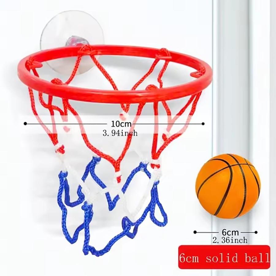 Small Basketball Set, Coordinated Wrist Solid Rubber Elastic Ball, Exercise Shooting Table Game Toy, Fun Indoor Activity