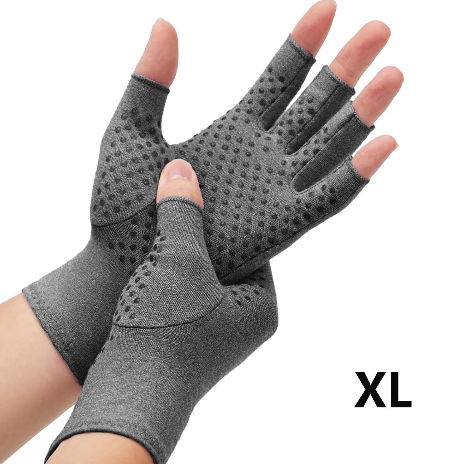 Daily Wear Anti-slip Compression Hand Gloves, Popular Unisex Fingerless Hand Care Gear, Ergonomic Typing Protection Hand Cover, stable wearing effect and anti-slip palm design, great for office typing, home daily use and leisure hand maintenance