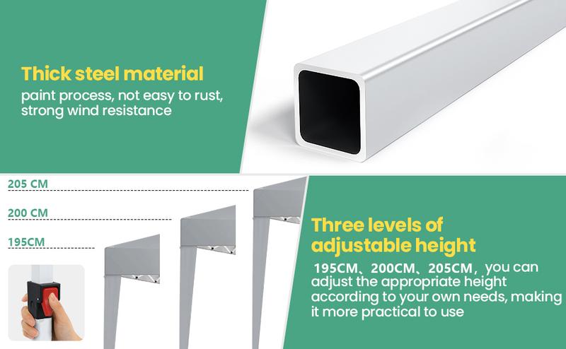 COBIZI 10x10 Pop Up Canopy Tent with Sidewalls, Commercial Instant Shelter Outdoor Gazebo Party Tent