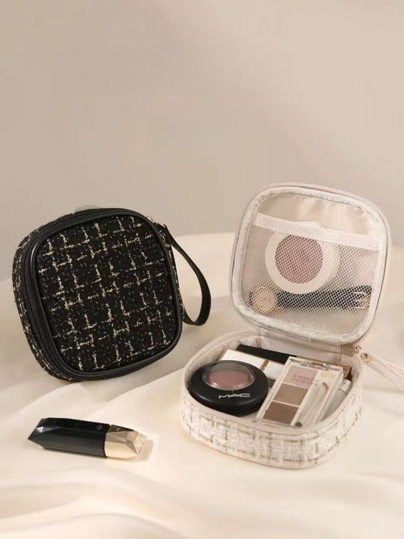 Portable Lipstick Makeup Bag, Data Cable Storage Pouch, Travel Cotton Pad Organizer, Small Handbag for Daily Use, Handheld Cosmetic Pouch, Travel Cosmetic Bags