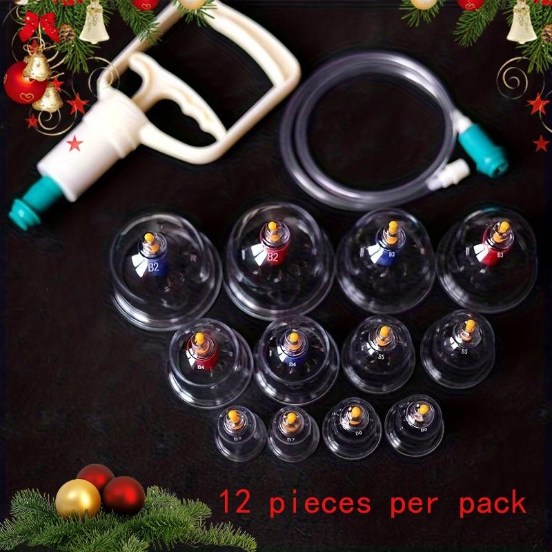 New Home Cupping Therapy Set with 12 Cups, Comes with Vacuum Cupping Gun and Cup, Suitable for Home Use