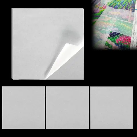 Diamond Painting Release Paper 50/100/200pcs, 5.9x5.9inches Double-Sided Non-Stick Cover, Art Supplies for DIY Craft Projects