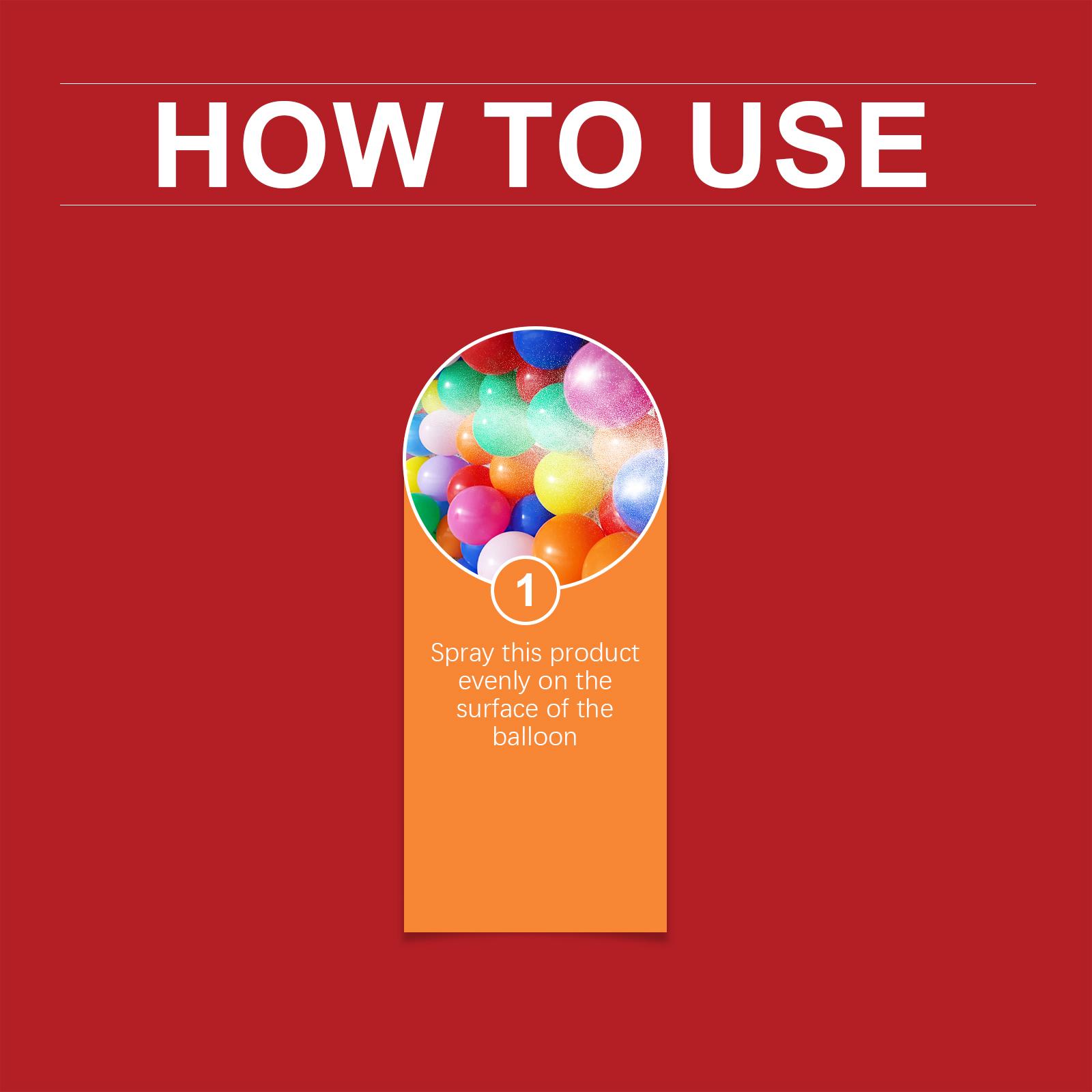 DOWMOO Balloon Shine Spray Long Lasting Gloss Enhancer for Party Decorations Highlight Finish Tinsel Effect Party Supplies Seasonal Celebration Accessories