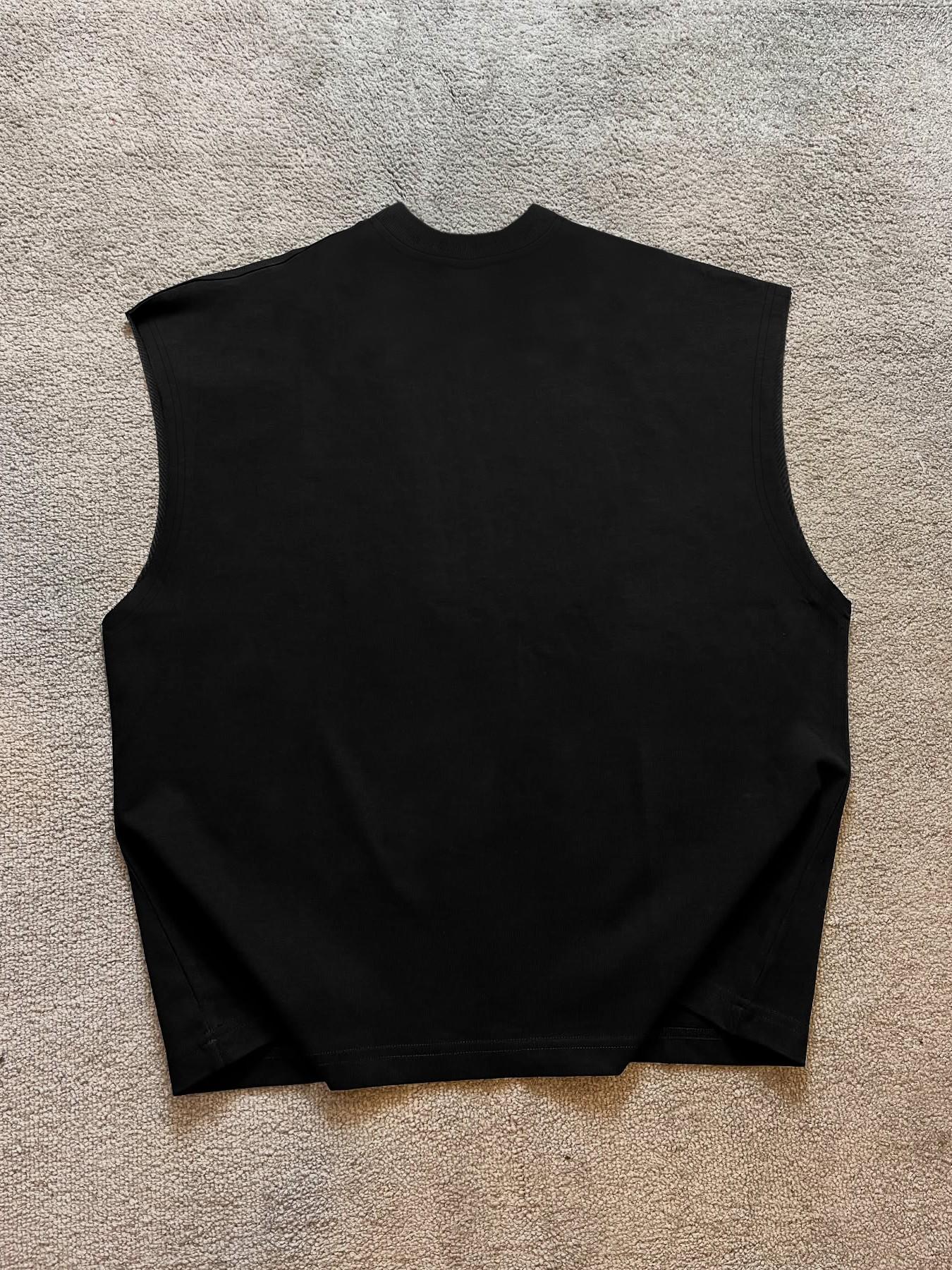 Men's Casual Vest, Stylish Tank, Flame Lip & Vintage Cross Graphic Sleeveless Print, Comfortable Fabric, Regular Fit, Streetwear, Livehouse Party, Trendy Men