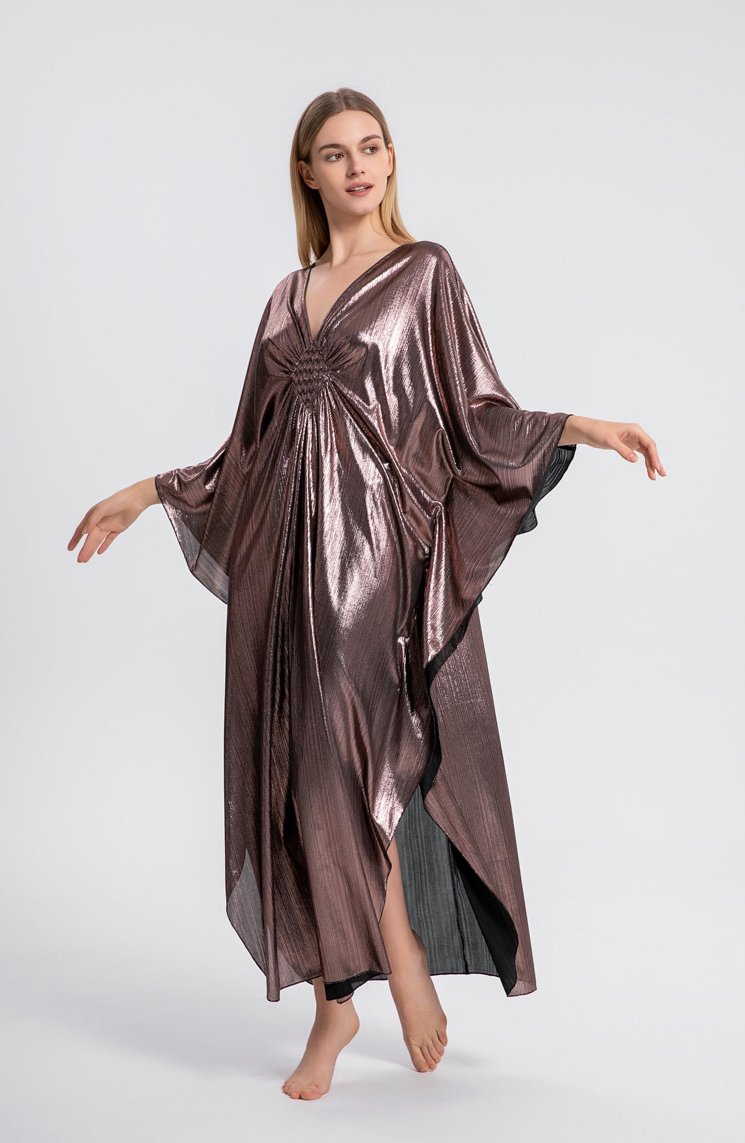 Bsubseach Women Ethnic Print Kaftan Dress ,Plus Size All Over Print  Sleeve TunicDress, Boho Casual V Neck 3/4 Sleeve TunicDress for Women, Women's Plus Cover Up,Mrs. Roper Kaftan ，bubu，mumu，Casual Womenswear Summer