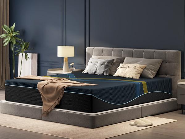 3-Layer Foam Mattress Bamboo Charcoal Memory Foam + Green Tea Support Cozy & Fresh Sleep