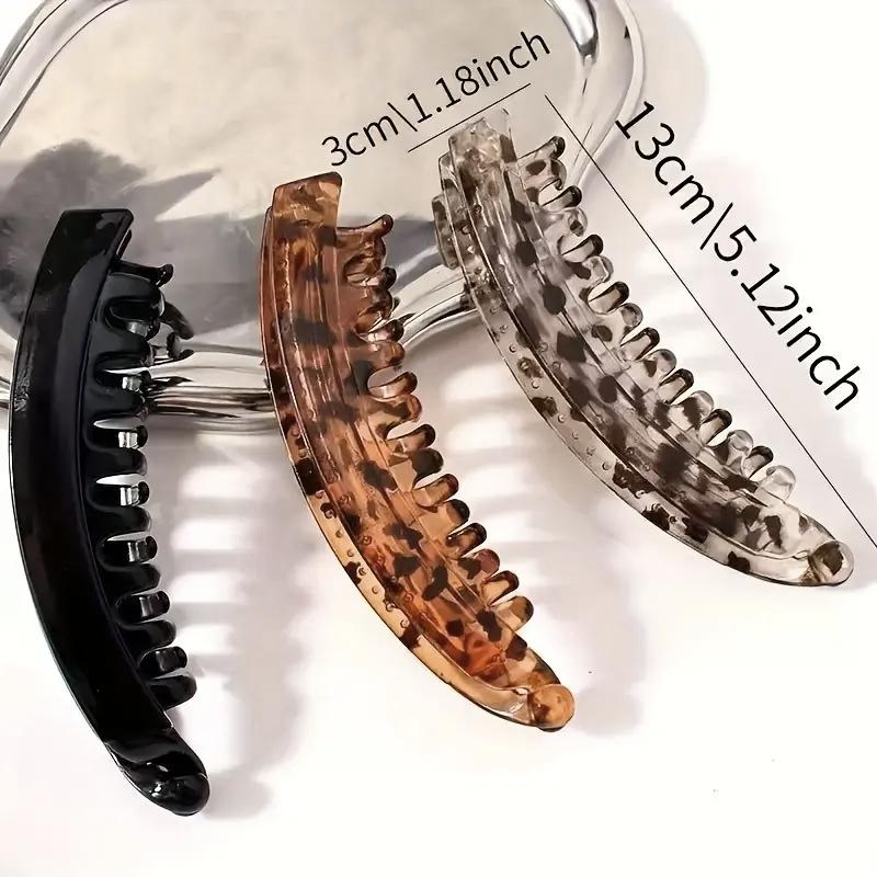 4/8 PCS New Banana Hair Clips, Stylish & Elegant Hair Accessories for Women, Ideal for Securing High Ponytails, Dates, Parties & Office Wear, Home Bathroom Organizer, Vanity Tray Essential, Daily Hair Styling Tool