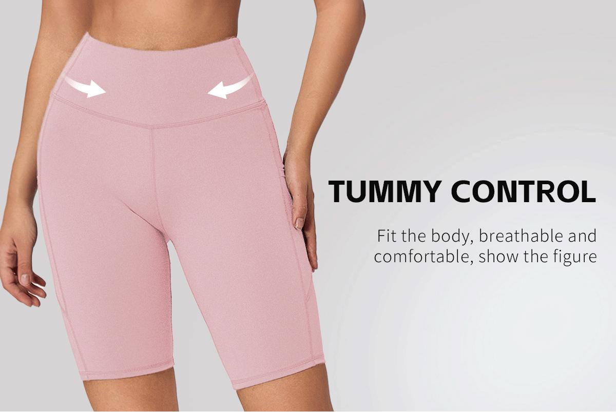 5-piece plus size 4′′ high-waist sports yoga shorts, spring and summer five-point cycling pants, casual shorts, comfortable and breathable