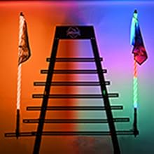 Nilight 2PCS 4FT RGB LED Whip Light with Spring Base Remote & App Control w/DIY Chasing Patterns Turn Signal & Brake Lights for ATV UTV Polaris RZR Can-am Dune Buggy Jeep Lighting  dealsforyoudays