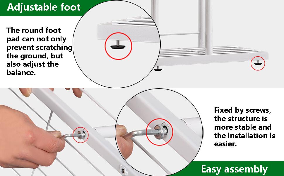 6 Tier 7 Pot Metal Plant Stand for Indoor & Outdoor Use - Rust-Free Iron Plant Organizer Rack with Round Feet for Balcony, Living Room, or Garden Corner