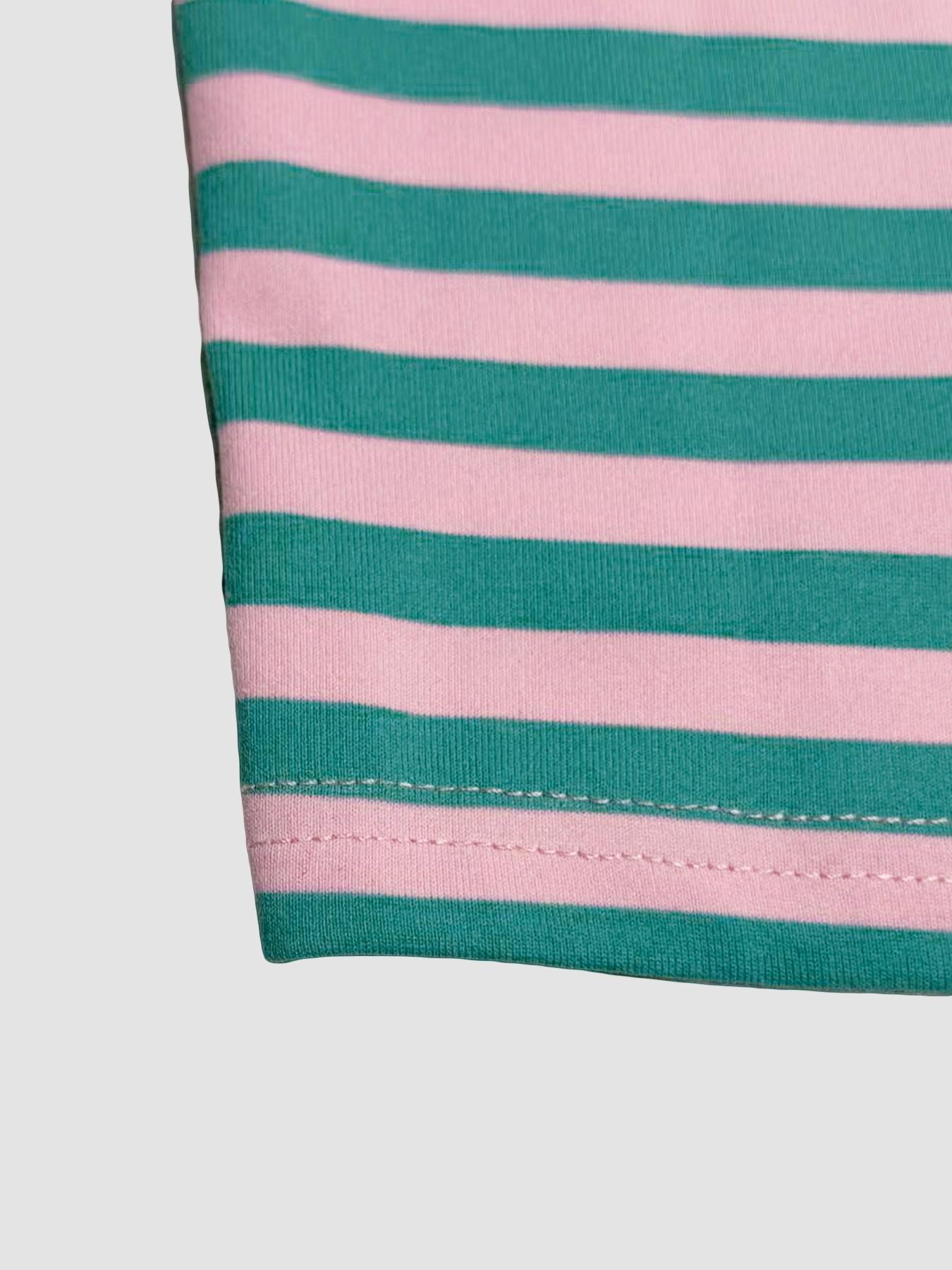 Valentine's Day Women's Casual Striped Long Sleeve Top & Shorts Set, Loose Fit, All Season, Comfortable Travel Clothing for Daily Wear