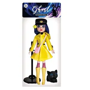 Movie Yellow Raincoat Doll 10 inch 11 Joint Movable Dressing Set With Bracket Accessories Doll Birthday Gift