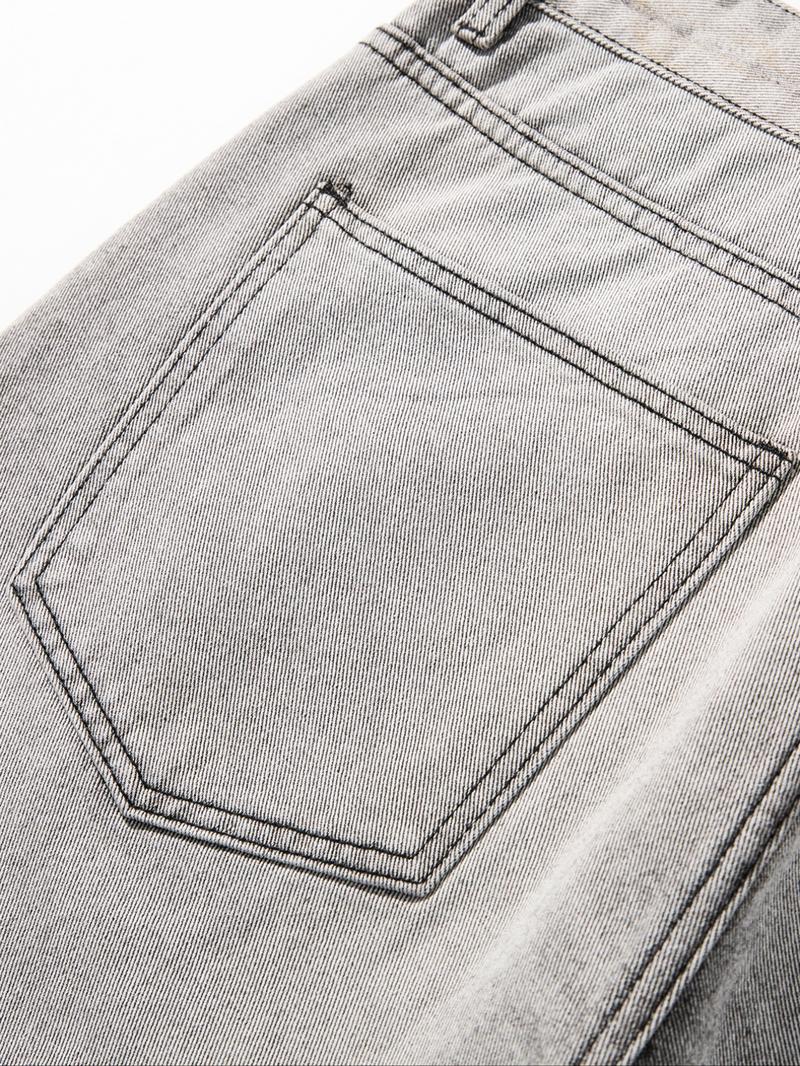 Men's Vintage Loose Denim Jeans, Gradient Washed, Y2K Street Style, Casual Straight Leg Wide Leg Jeans, Perfect Gift