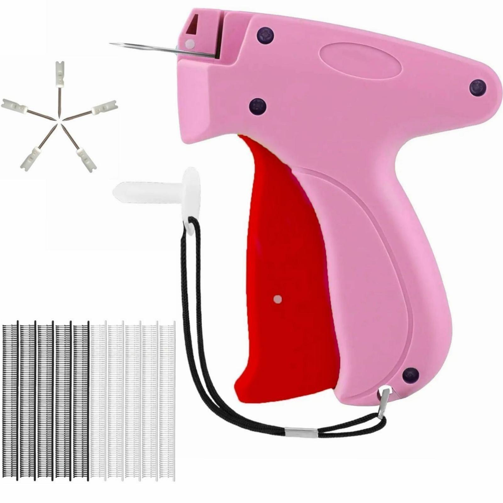 Quick Clothing Labeler Kit, Includes 6-Pin Handheld Label Gun and 1000 Adhesive Pins, Sewing Tools for Retail Price Tags and Fashion Labels