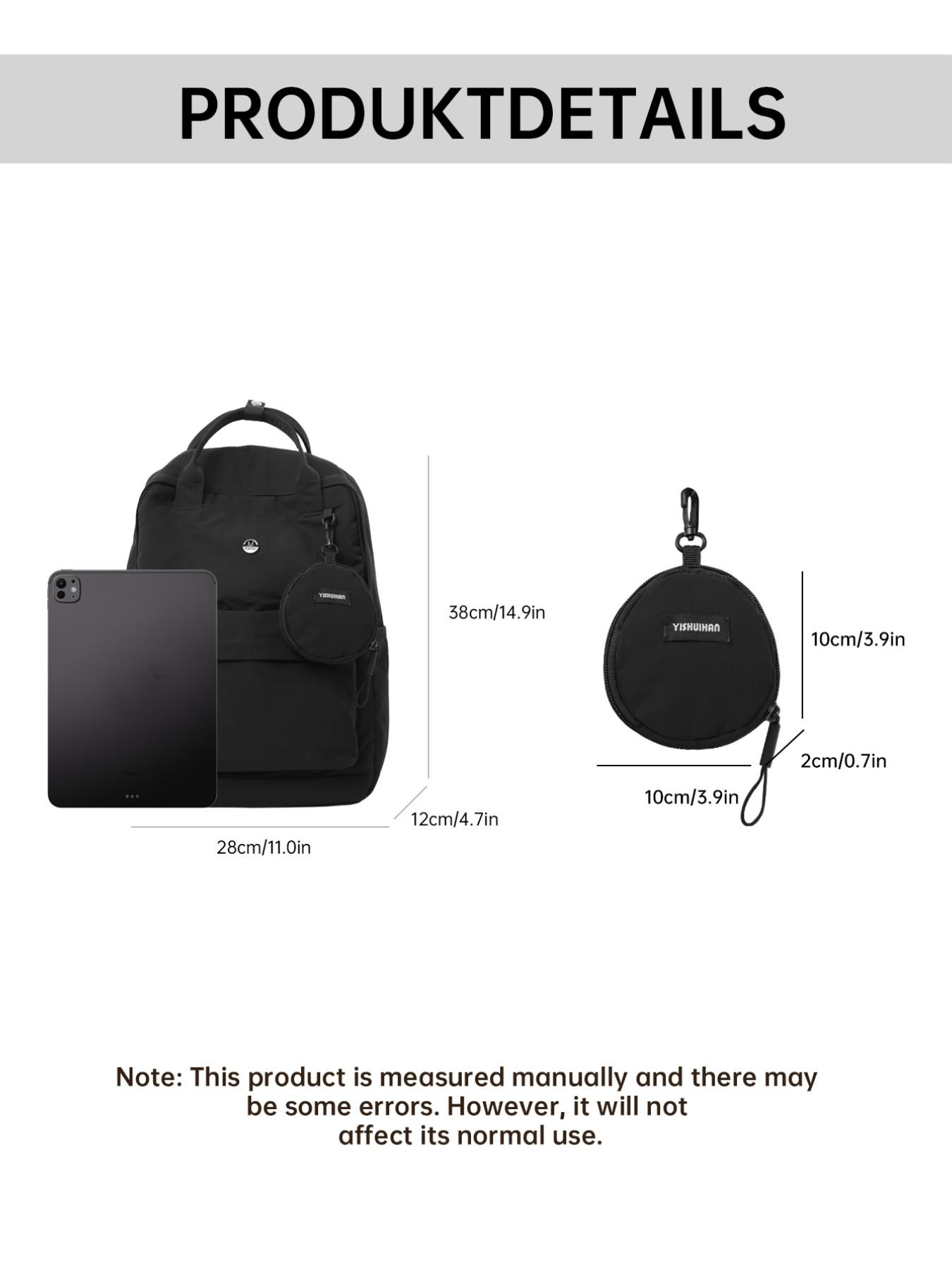 Large Capacity Backpack for Students, Casual Butterfly Pattern, All Seasons Use, Ideal for Outdoor Activities, Lightweight Backpack