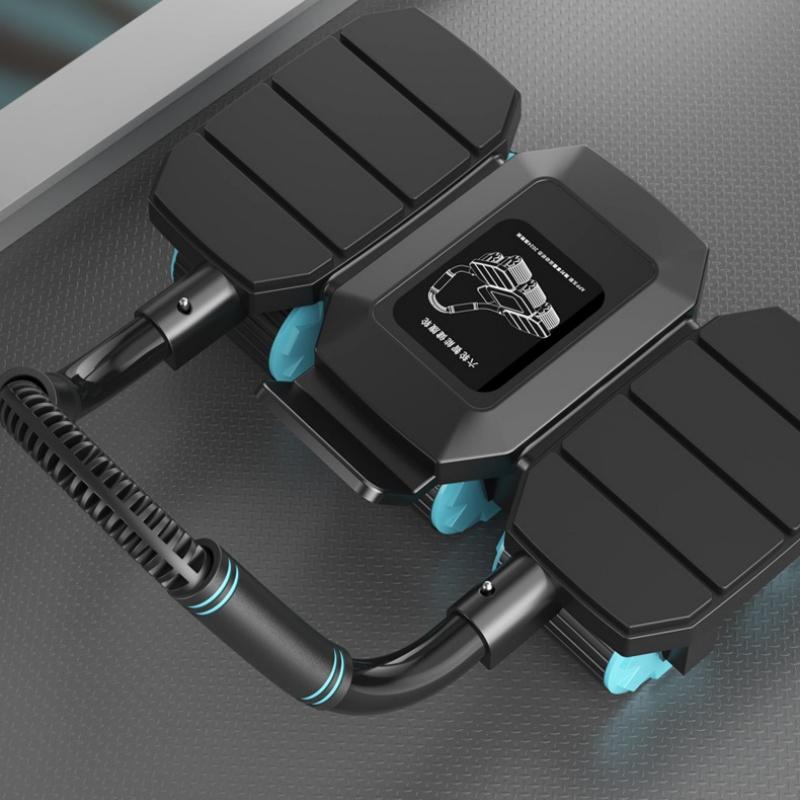 Ab Wheel Roller with Elbow Pad, Home Fitness Equipment for Core, Waist & Hip Training, Indoor Exercise Gear, Large Stable Anti-Tip Wheel, Ergonomic Non-Slip Hand Grips