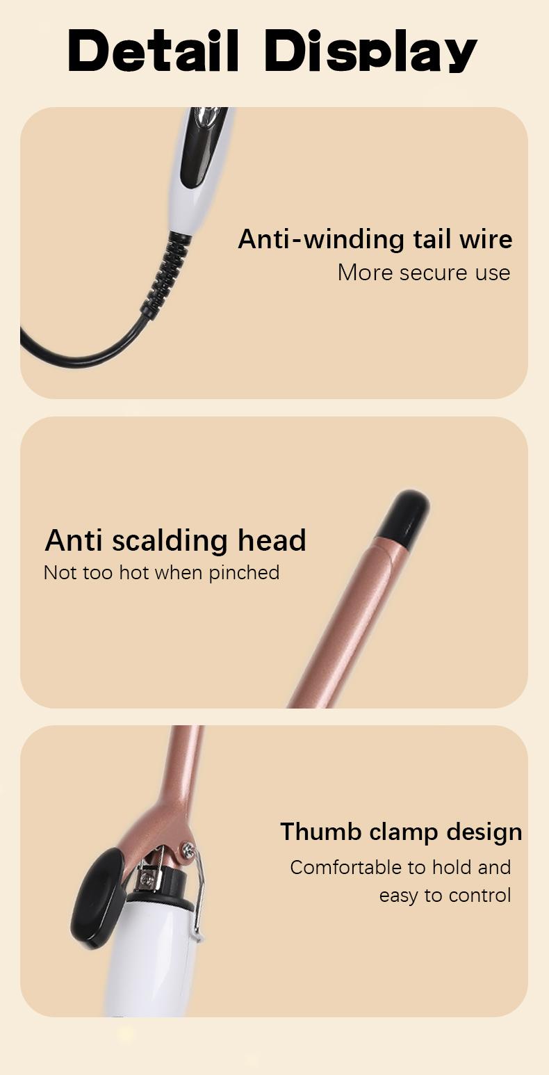 Portable Hair Curler, Easy-To-Use High-Quality Mini Hair Roller, Travel-Friendly Woolly Curling Iron, Perfect for Styling Curls