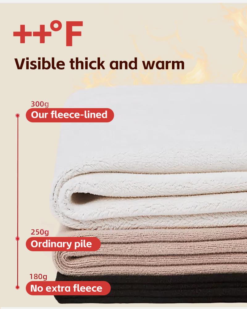 4pcs Cozy Thermal Pants - Soft, Comfy, Slim-Fit, Plush Lined, Elastic Waistband, Warm, Fleece-Lined, Winter Lingerie & Sleepwear for Women