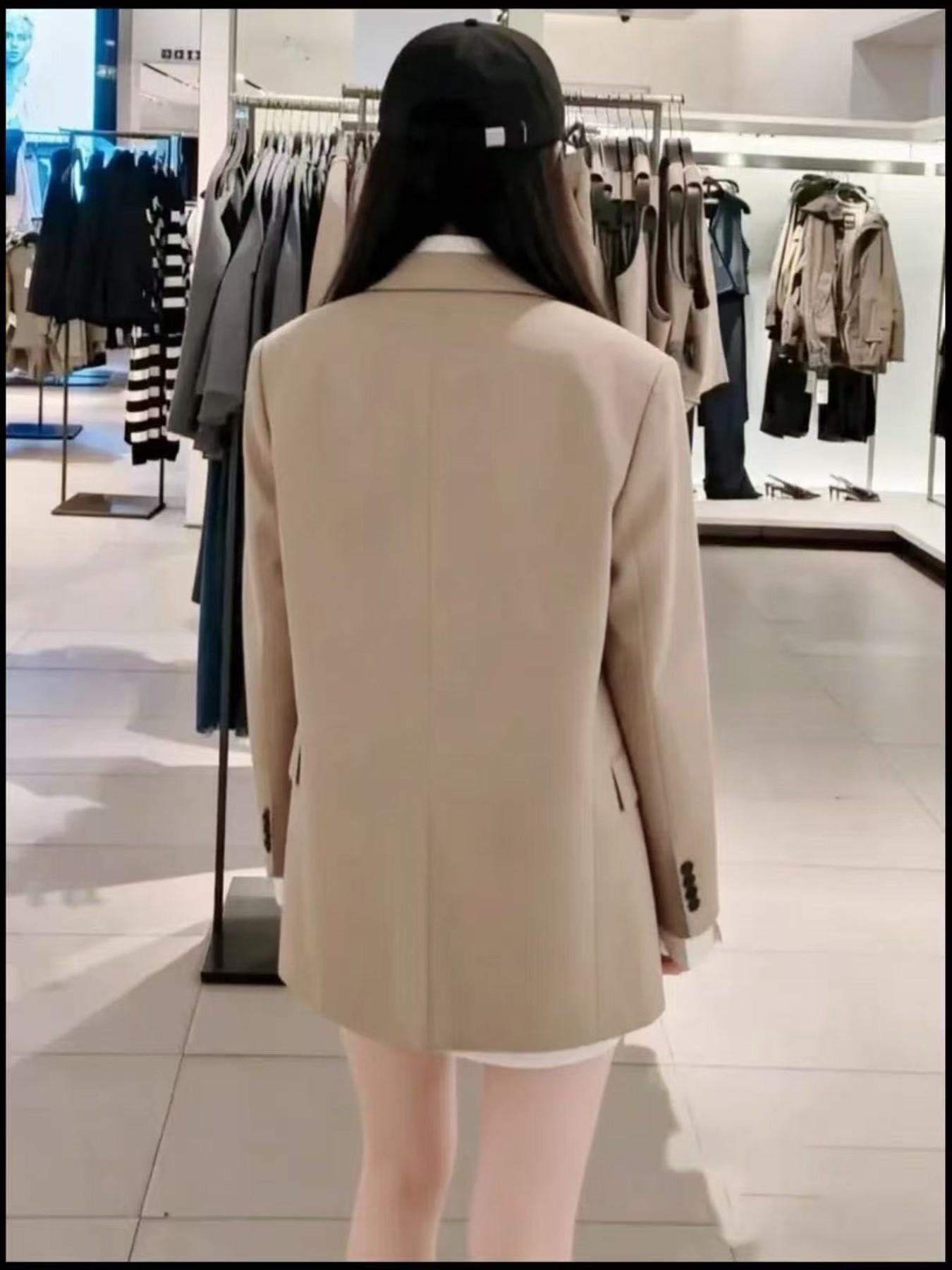 Women's French Style Relaxed Blazer, Streetwear Coffee Shop Versatile Casual Jacket, Perfect for Everyday Wear