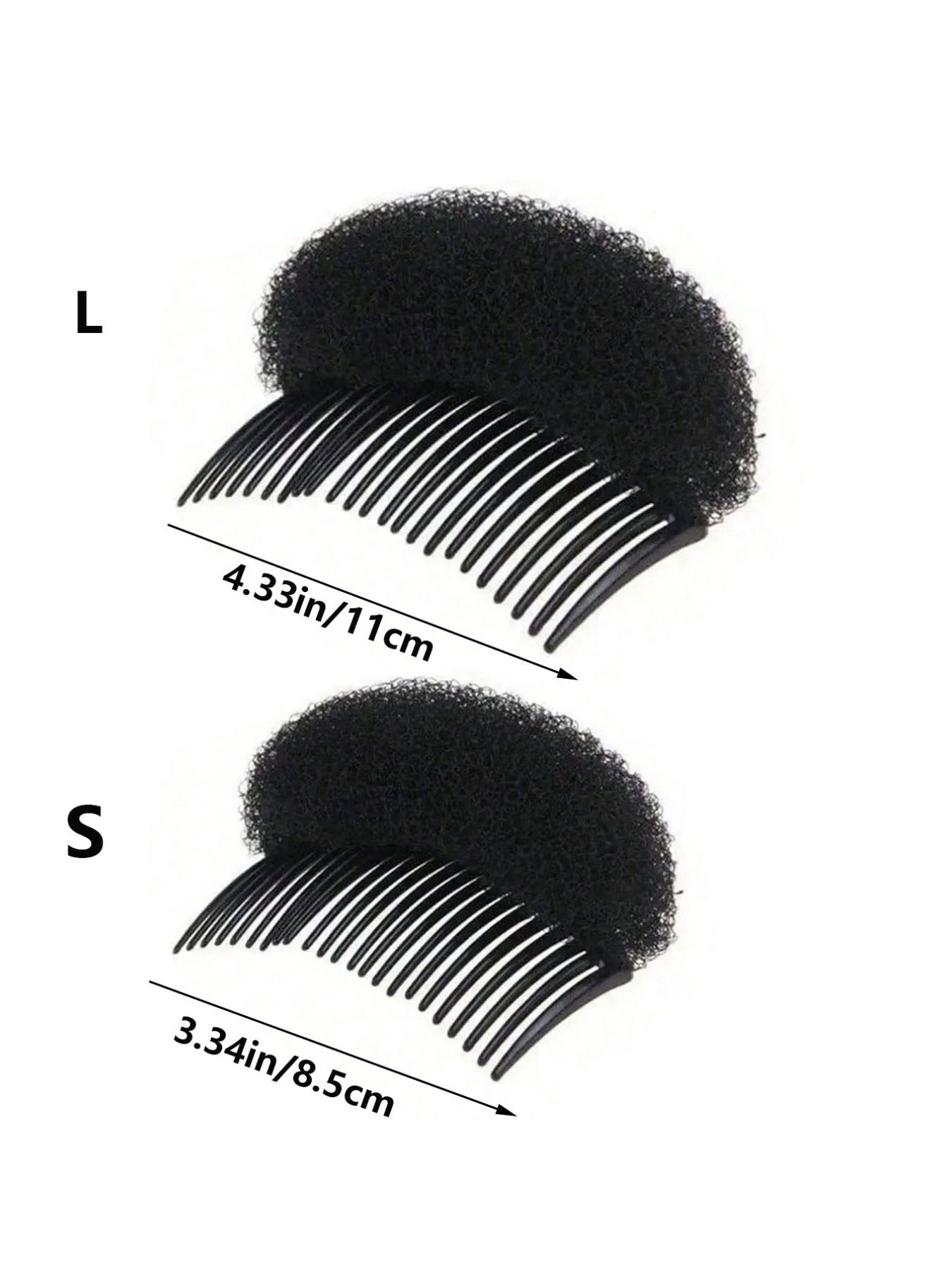 Fluffy Sponge Hair Cushion Volumizing Root Lift Tool ，Hair Accessories for Girls Hair Volume Invisible Hair Pad, On Both Sides Heightening Invisible Sponge Back Head Hair Comb, Sponge BB Hair Clip Headpiece - DIY Dry Hair Styling, Natural Look Voluminous