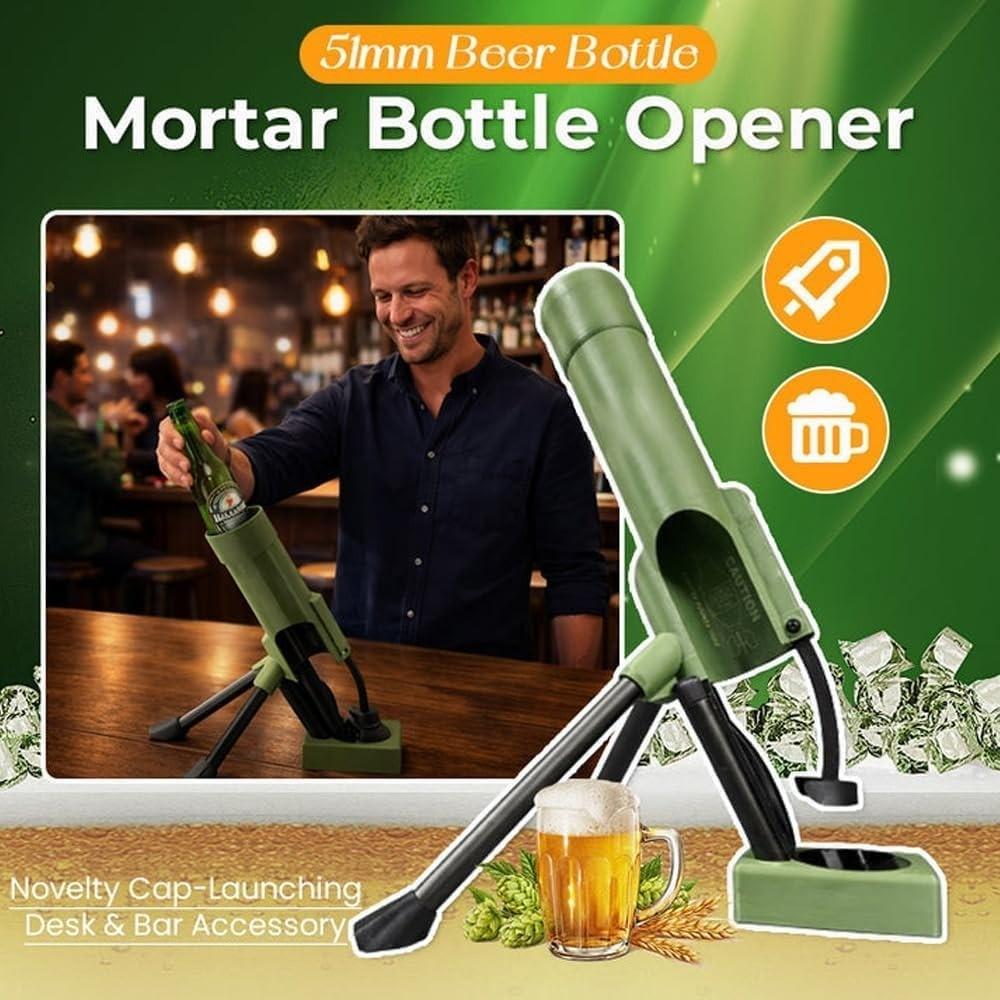 3D Printed Mortar Beer Bottle Opener, 330ML Mortar Bottle Opener, Fun Pop-Up Bottle Opener, Ideal for Home, Bar, Parties, Sports Events