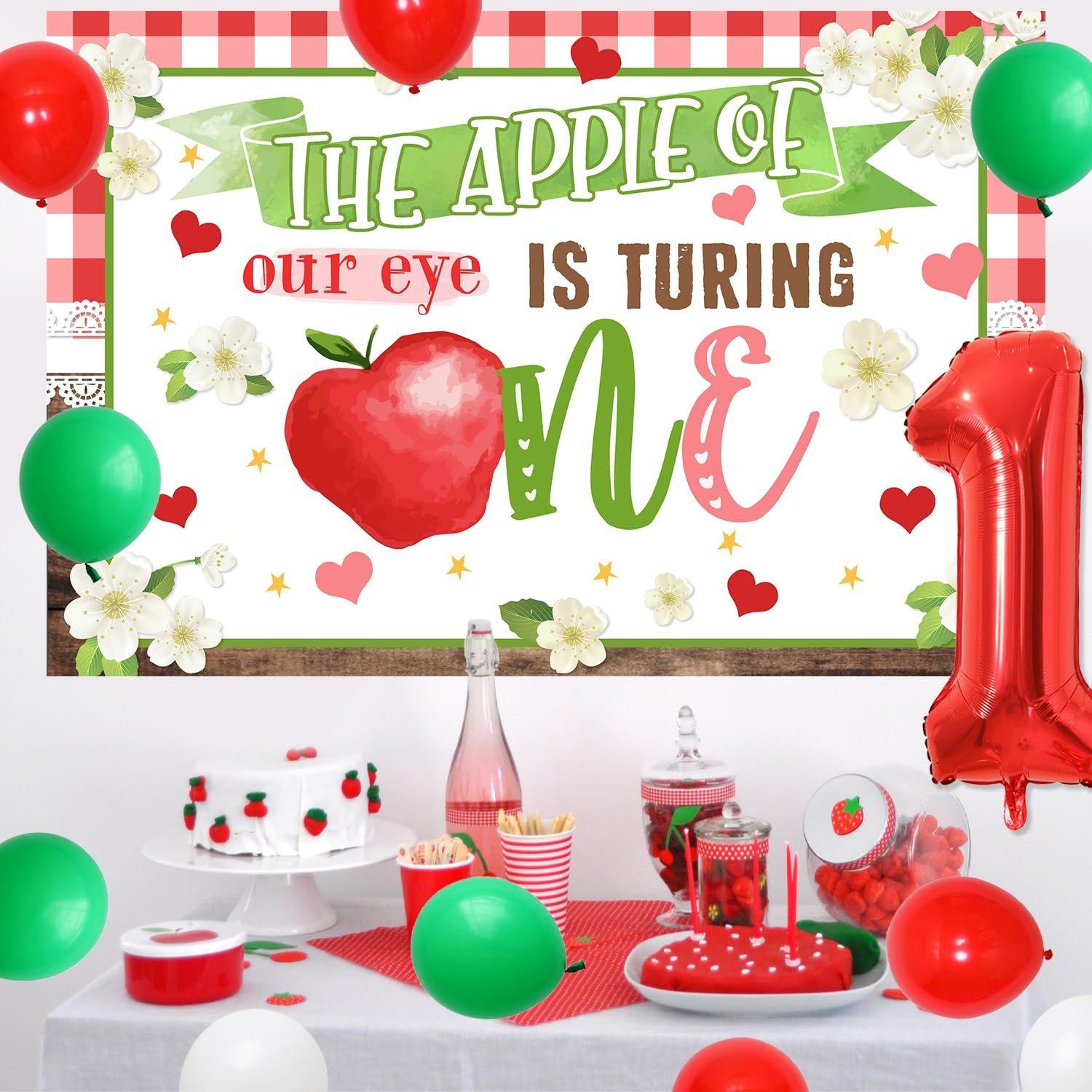 1Set Apple Themed 1anniversary Birthday Party Decorations with the Apple of Our Eye Is Turning One Backdrop High Chair Banner Apple Cake Topper for Baby Shower Fruit 1anniversary Birthday Party Supplies 1Set Apple Themed 1anniversary Birthday Party Decorations with the Apple of Our Eye Is Turning One Backdrop High Chair Banner Apple Cake Topper for Baby Shower Fruit 1anniversary Birthday Party Supplies