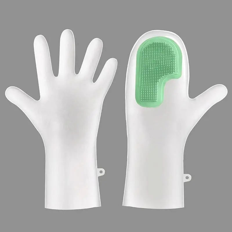2026 New Multifunctional Plastic Scrubber Cleaning Gloves for Kitchen Care, Dish Washing, Everyday Use, Practical