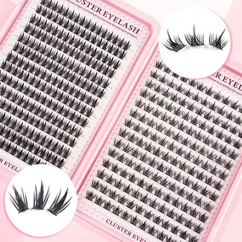 High-capacity false eyelashes in various styles, D-curved design, easy DIY personal false eyelashes, DIY false eyelash extension kit, Individual lash extensions, suitable for daily use, parties, travel