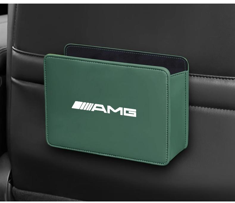 Car Leather Storage Box Foldable Auto Organizer Bag For Mercedes Benz AMG GLE GLS CLA CLE GLC CLS GLA W223 W213 W206 W464 W247 W167 W166 W222 W205 W204 W177 W246 W212 W221 W463